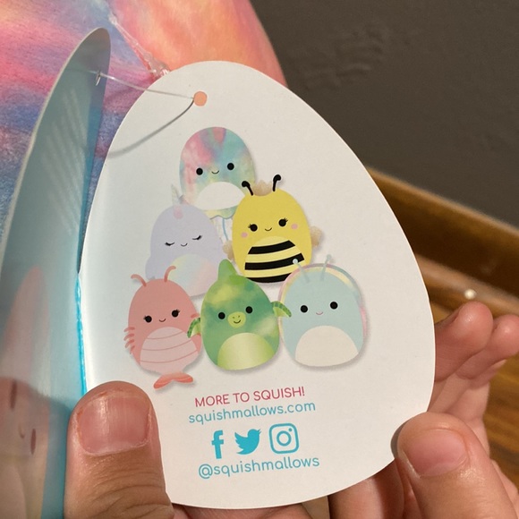 BRAND NEW SQUISHMALLOW 11” TIE DYE JELLYFISH! YEAR 2021. NWT. - Picture 9 of 9